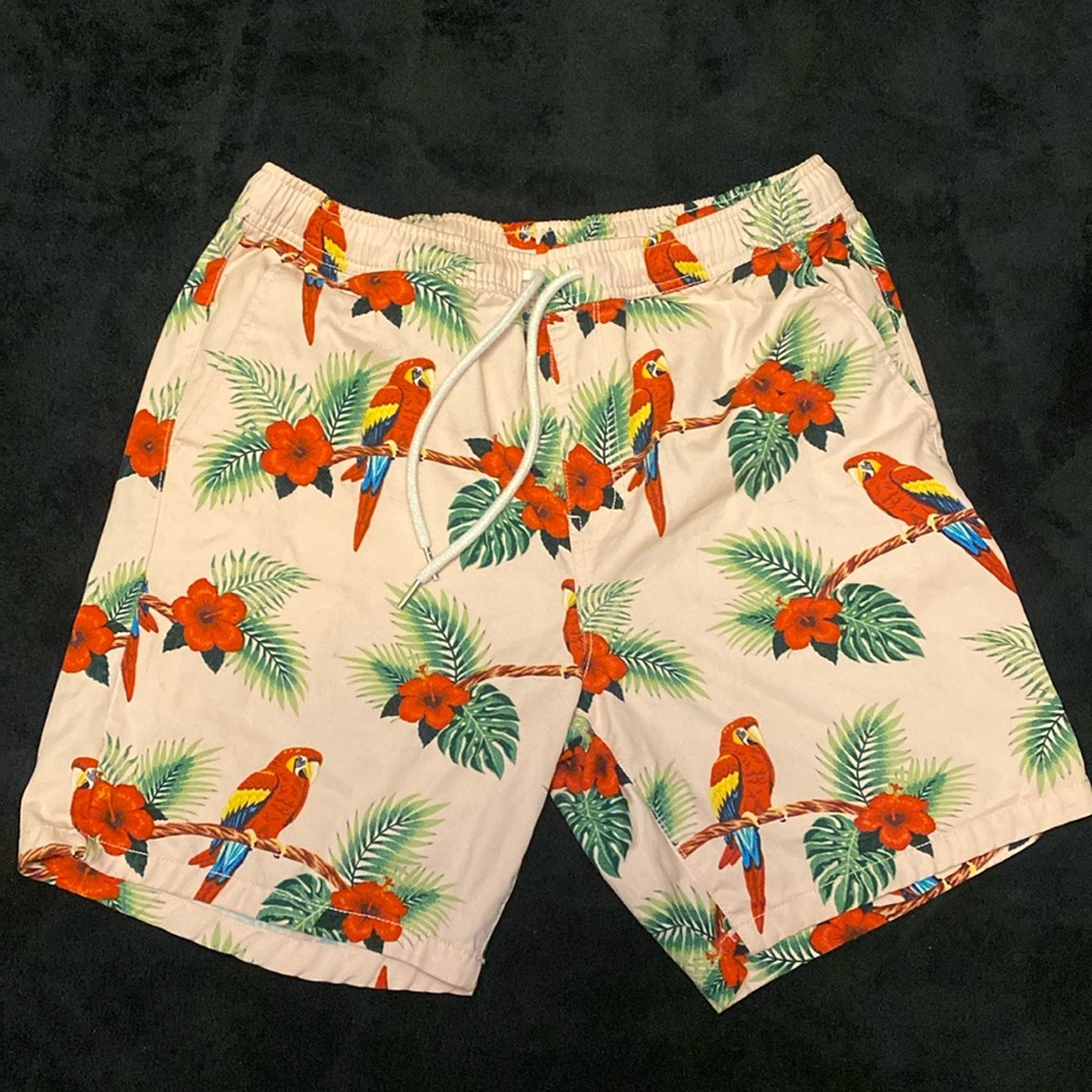 Forever 21 Floral Beach Shorts